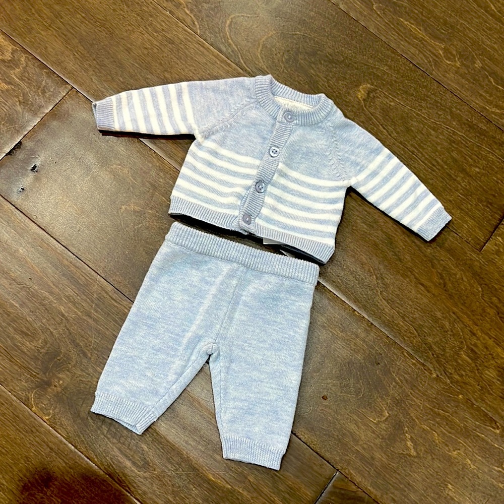 Clasix Beginnings Preemie Sweater and Pant Set